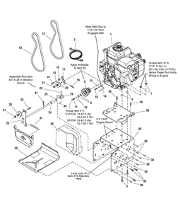 Part Location Diagram of 20M314-0116-E1 Murray ENGINE, B&S Powerbuilt *